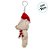 Chaveiro Urso de Pelúcia com Cachecol e Touca - Branco - 15cm - 1 unidade - Rizzo - Imagem 7