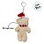 Chaveiro Urso de Pelúcia com Cachecol e Touca - Branco - 15cm - 1 unidade - Rizzo - Imagem 8