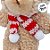 Chaveiro Urso de Pelúcia com Cachecol e Touca - Bege - 15cm - 1 unidade - Rizzo - Imagem 3