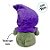 Monstrinho de Pelúcia com Touca "Boo!" - Verde e Roxo - 25,5cm - 1 unidade - Rizzo - Imagem 6
