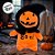 Abóbora de Pelúcia Com Touca "Boo!" - Laranja e Preto - 26cm - 1 unidade - Rizzo - Imagem 8