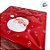 Lata De Metal De Natal - Vermelha - "Merry Christmas" Papai Noel - 15cm - 1 unidade - Rizzo - Imagem 3