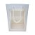Sacola de Papel com visor de PVC 30x20x16cm - Retangular Vertical - Branca  - 10 unidades - Rizzo - Imagem 1