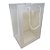 Sacola de Papel com visor de PVC 30x20x16cm - Retangular Vertical - Branca  - 10 unidades - Rizzo - Imagem 3