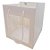 Sacola de Papel com visor de PVC 22x20x20cm - Retangular Vertical - Branca  - 10 unidades - Rizzo - Imagem 1