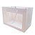 Sacola de Papel com visor de PVC 25x18x35cm - Branca - 10 unidades - Rizzo - Imagem 1