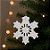 Enfeite Para Pendurar De Natal - Floco De Neve - Branco - 25,5cm - 1 unidade - Cromus - Rizzo - Imagem 1