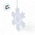 Enfeite Para Pendurar De Natal - Floco De Neve - Branco - 25,5cm - 1 unidade - Cromus - Rizzo - Imagem 4