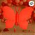 Balão de Festa Metalizado 40" 100cm - Borboleta Vermelho Neon  - 1 unidade - Partiufesta - Rizzo - Imagem 3