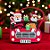 Bolsa de Natal de Filtro - Carro Papai Noel - 20,5x17x8cm - 1 unidades - Cromus - Rizzo - Imagem 1