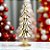 Mini Árvore de Natal - Champagne - 40x17x8,5cm - 6 unidades - Cromus - Rizzo - Imagem 1