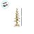 Mini Árvore de Natal - Champagne - 40x17x8,5cm - 6 unidades - Cromus - Rizzo - Imagem 4