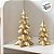 Mini Árvore de Natal - Champagne - 40x17x8,5cm - 6 unidades - Cromus - Rizzo - Imagem 5