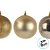 Bolas de Natal em Tubo - Ouro Perolada, Matte e Glitter - 8cm - 6 unidades - Cromus - Rizzo - Imagem 2