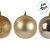 Bolas de Natal em Tubo - Ouro Perolada, Matte e Glitter - 7cm - 6 unidades - Cromus - Rizzo - Imagem 2