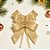 Laço Fácil de Fita de Cetim Decorada - Ouro Feliz Natal - 22mm  - 5 unidades - Progresso - Rizzo - Imagem 1