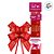 Laço Fácil de Fita de Cetim Decorada - Vermelho Feliz Natal - 22mm  - 5 unidades - Progresso - Rizzo - Imagem 3