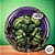 Prato de Papel Redondo - Hulk - 8 unidades - Disney Original - Rizzo - Imagem 1