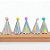 Enfeite Decorativo Mini Chapéu de Festa - Cromado - 3x4,5cm - 10 unidades - Rizzo - Imagem 1