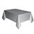 Toalha de Mesa de Plástico Laminado - Prata - 1,37x1,83m - 1 unidades - Artlille - Rizzo - Imagem 1