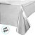 Toalha de Mesa de Plástico Laminado - Prata - 1,37x1,83m - 1 unidades - Artlille - Rizzo - Imagem 2