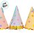 Chapéu Cone Festa - Borda Dourada e Estrelas - 10x14,5cm - 6 unidades - Artlille - Rizzo - Imagem 2