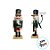 Kit Boneco Soldado Quebra Nozes de Madeira - Vermelho e Verde - 4x15cm - 3 unidades - Artlille - Rizzo - Imagem 2