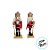 Kit Boneco Soldado Quebra Nozes de Madeira - Vermelho e Verde - 4x15cm - 3 unidades - Artlille - Rizzo - Imagem 4