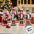 Enfeite de Pendurar de Natal - Soldadinhos de Chumbo Com Doces em Madeira - 10,5cm - 4 unidades - Artlille - Rizzo - Imagem 6