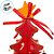 Enfeite de Madeira Árvore de Natal Vermelha - 32x23cm - 1 unidade - Artlille - Rizzo - Imagem 4