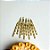 Vela Palito Espiral Metaliza Dourado - 6cm - 6 unidades - Regina - Rizzo - Imagem 1