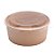 Pote de Papel Bowl com Tampa Transparente - Kraft - 500ml - 5 unidades - Rizzo - Imagem 1