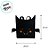 Sacola de Feltro de Halloween P - Gatinho Morcego - 21x20x6,5cm - Preto  - 1 unidade - Rizzo - Imagem 2