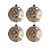 Bolas de Natal - Champagne Matte - 10cm - 4 unidades - Cromus - Rizzo - Imagem 1