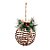 Bola de Natal - Rattan com Laço Xadrez - Marrom - 20cm - 1 unidade - Cromus - Rizzo - Imagem 1