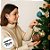 Bola de Natal - Rattan com Laço Xadrez - Marrom - 20cm - 1 unidade - Cromus - Rizzo - Imagem 3