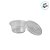 Pote Redondo PET com Tampa - Cristal - 30ml  - 20 unidades - Plastilânia - Rizzo - Imagem 3