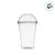 Copo Bolha com Tampa Crystal Bello - 440ml - 20 unidades - Plastilânia - Rizzo - Imagem 3