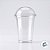 Copo Bolha com Tampa Crystal Bello - 440ml - 20 unidades - Plastilânia - Rizzo - Imagem 2