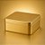 Lata de Metal Quadrada - Dourado - 19,5x19,5x5,5cm - 1 unidade - Rizzo - Imagem 1