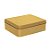 Lata de Metal Retangular - Dourado - 11,5x19x4,5cm - 1 unidade - Rizzo - Imagem 2