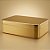 Lata de Metal Retangular - Dourado - 11,5x19x4,5cm - 1 unidade - Rizzo - Imagem 1