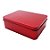 Lata de Metal Retangular - Vermelho - 11,5x19x4,5cm - 1 unidade - Rizzo - Imagem 2
