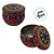 Lata De Metal Estampa De Mandala - Rosa - 7x7cm - 130ml - 1 unidade - Rizzo - Imagem 2