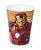 Copo de Plástico Homem de Ferro Avengers 320ml - 1 unidade - Plasútil - Rizzo Festas - Imagem 1