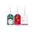 Tags Decorativa de Natal - Cheguei HoHoHo - 8x5cm  - 12 unidades - Cromus - Rizzo - Imagem 1