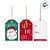 Tags Decorativa de Natal - Cheguei HoHoHo - 8x5cm  - 12 unidades - Cromus - Rizzo - Imagem 3