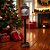 Cenário de Natal - Poste Iluminado com Led - Gangorra Papai Noel e Boneco de Neve - 1,24m - 1 unidade - Rizzo - Imagem 1