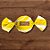 Papel Trufa 14,5x15,5cm - Duna Amarelo - 100 unidades - Cromus - Rizzo - Imagem 1