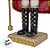 Soldado de Chumbo Rei Quebra Nozes de Madeira com Lança - 42,5cm - Vermelho e Dourado - 1 unidade - Rizzo - Imagem 5